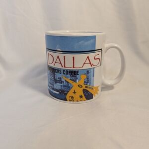 1999 STARBUCKS DALLAS COLLAGE SERIES LARGE MUG 20oz